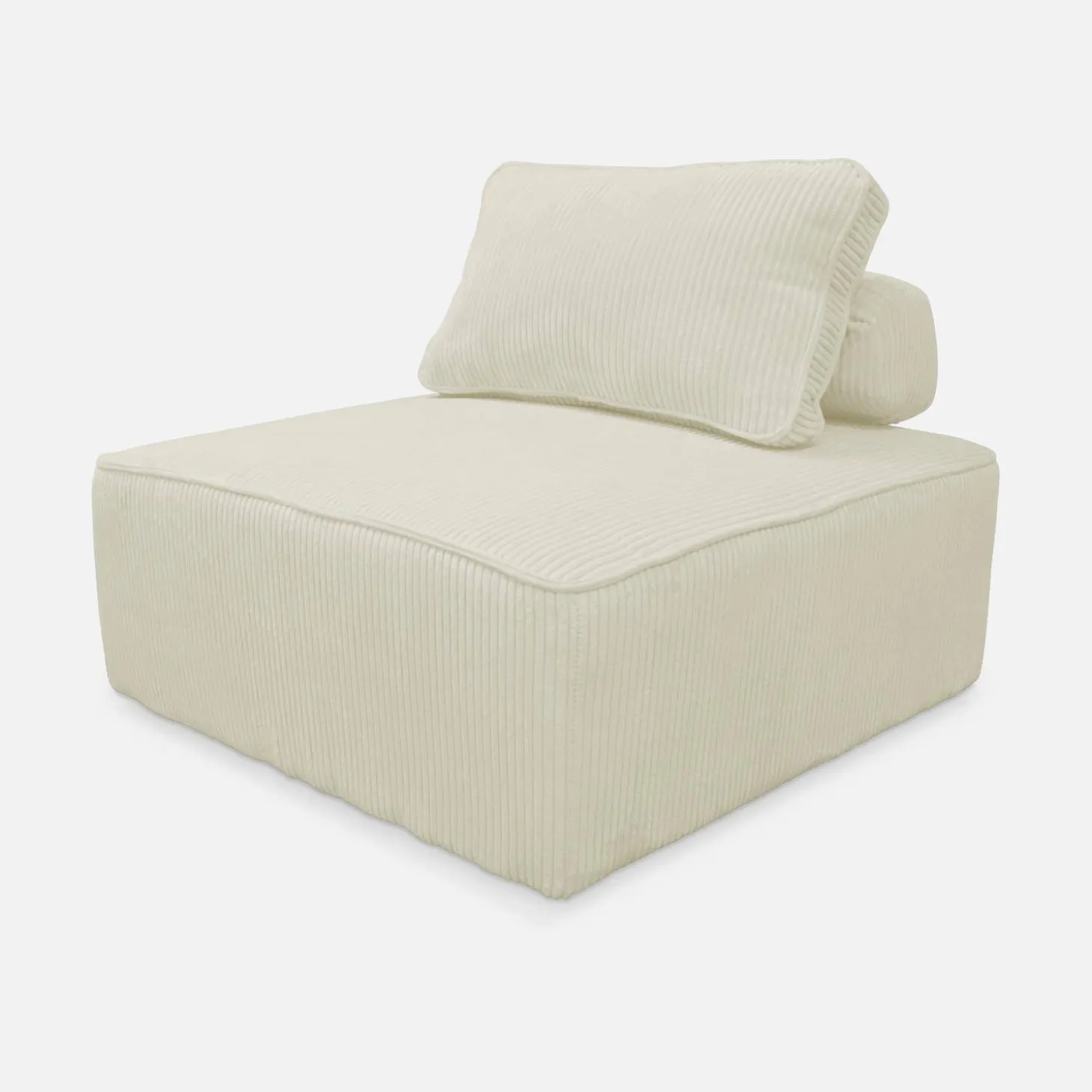 Set van fauteuils voor modulaire bank 4 zitplaatsen corduroy