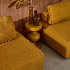 Set van fauteuils voor modulaire bank 4 zitplaatsen bouclé