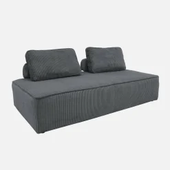 Set van fauteuils voor modulaire bank 4 zitplaatsen corduroy