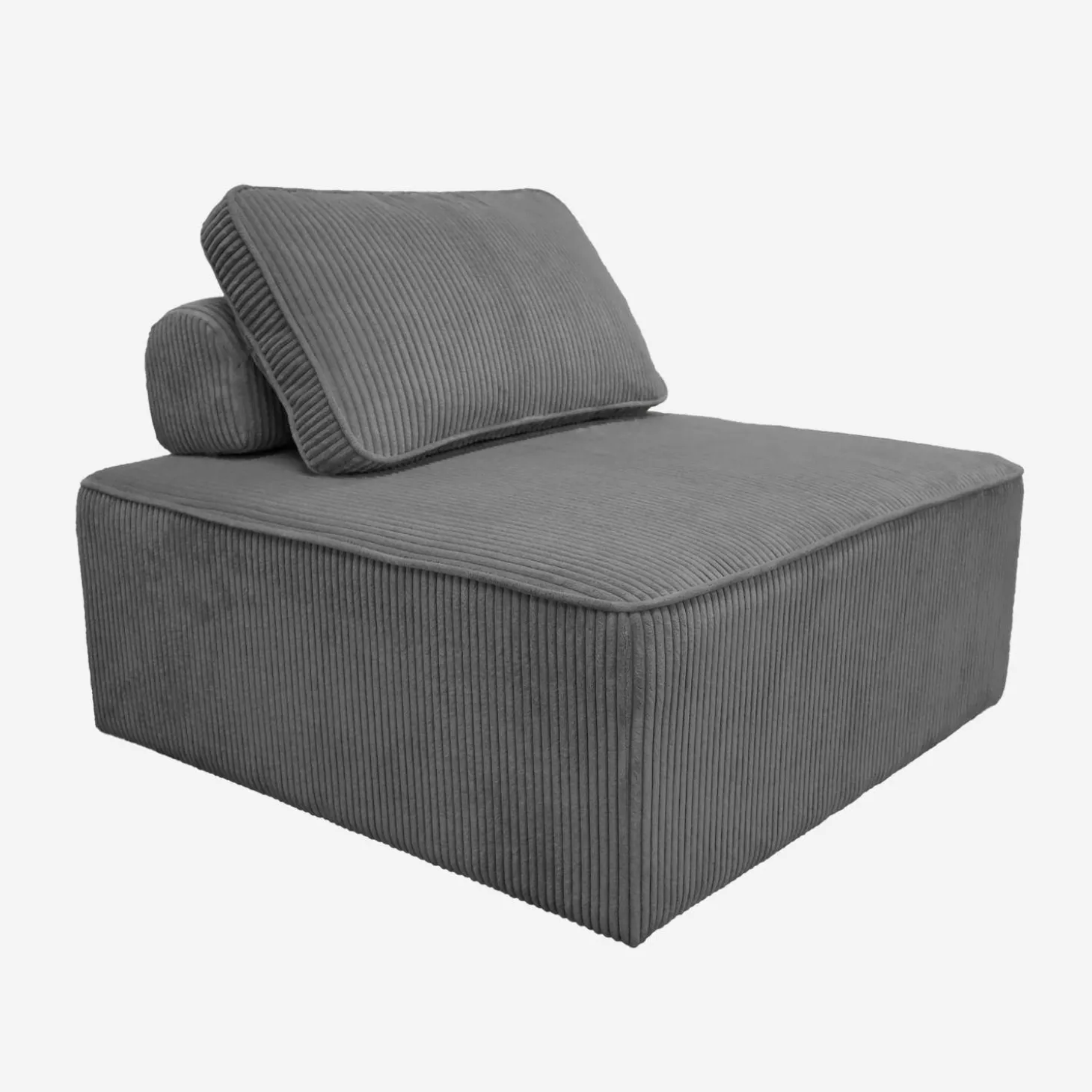 Set van fauteuils voor modulaire bank 3 zitplaatsen corduroy