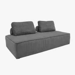Set van fauteuils voor modulaire bank 3 zitplaatsen corduroy