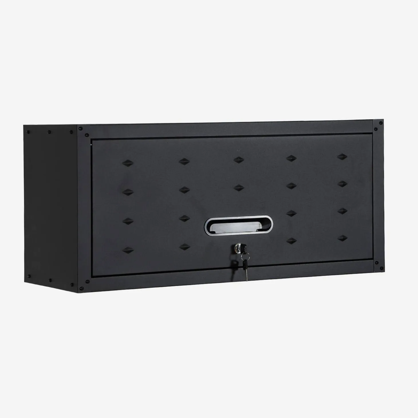 Set van 2 hoge opbergkasten met klep voor de garage of schuur