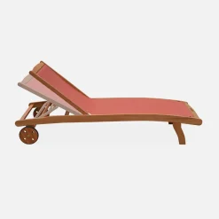 Set van 2 houten ligbedden