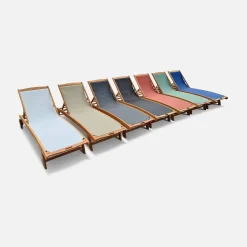 Set van 2 houten ligbedden