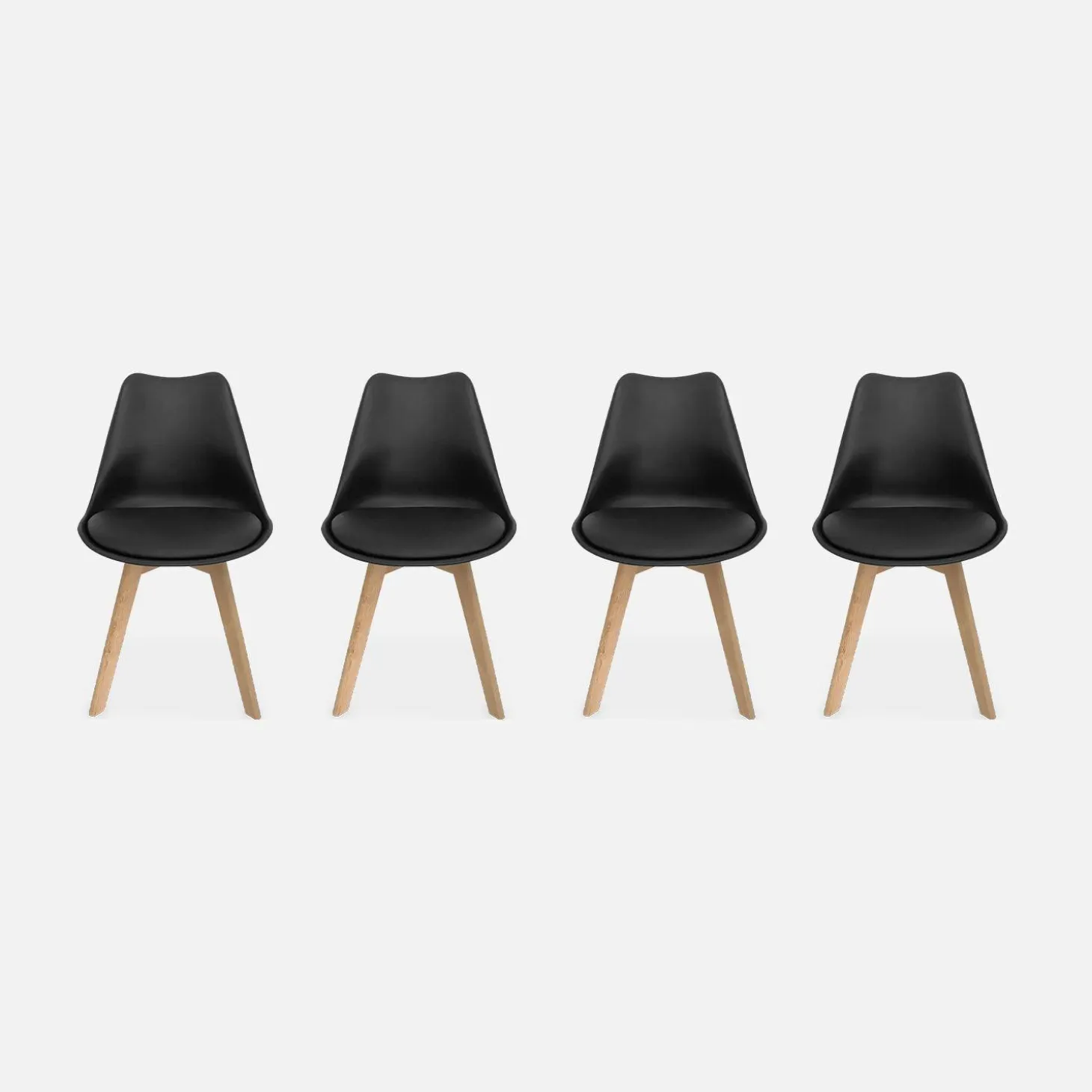Set van 4 kuipstoelen