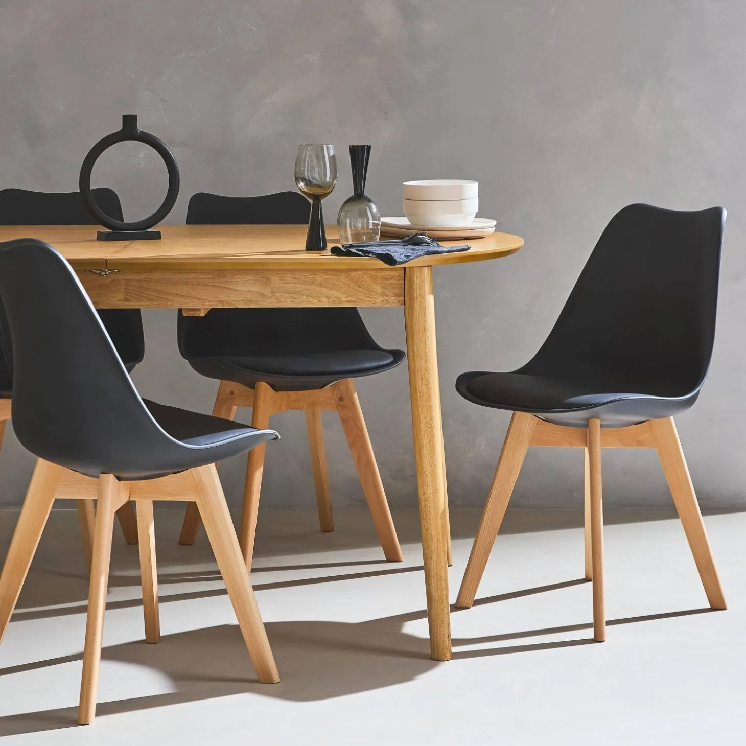 Set van 4 kuipstoelen