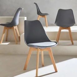 Set van 4 kuipstoelen