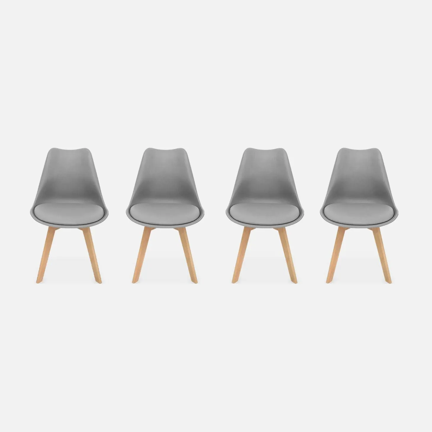 Set van 4 kuipstoelen