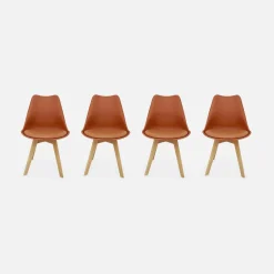 Set van 4 kuipstoelen