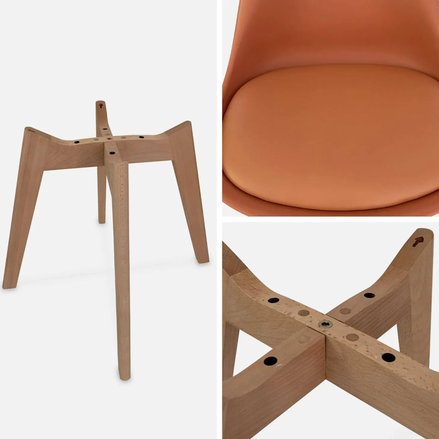 Set van 4 kuipstoelen