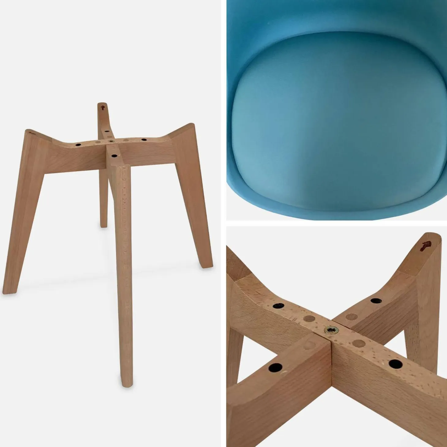 Set van 4 kuipstoelen