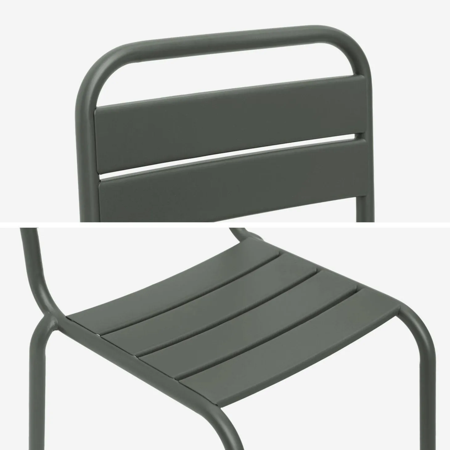 Set van 2 metalen kinderstoelen