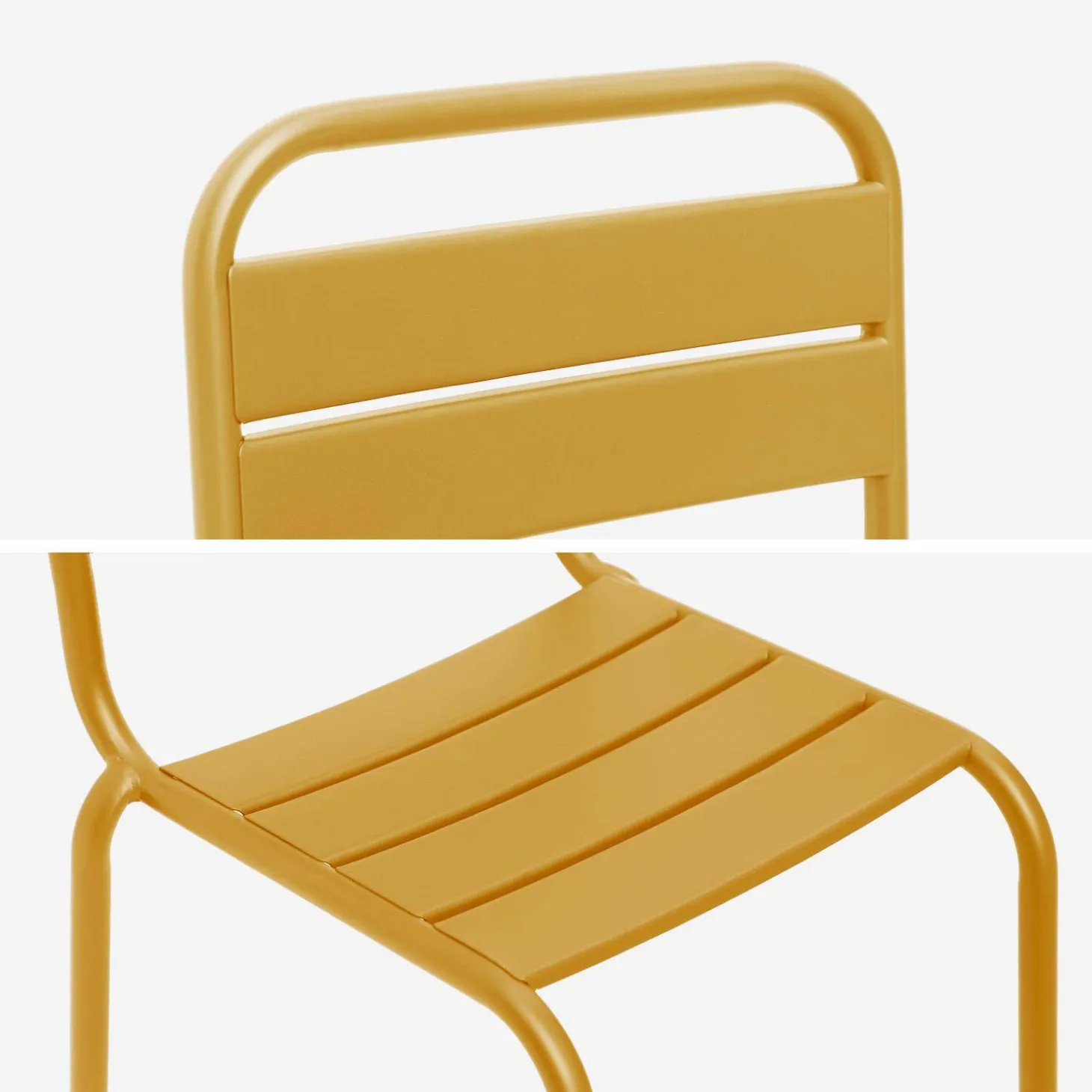 Set van 2 metalen kinderstoelen