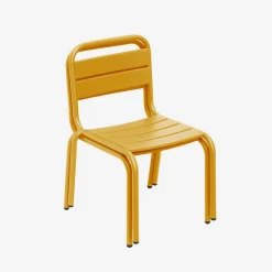 Set van 2 metalen kinderstoelen