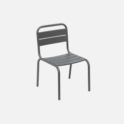 Set van 2 metalen kinderstoelen