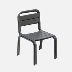 Set van 2 metalen kinderstoelen