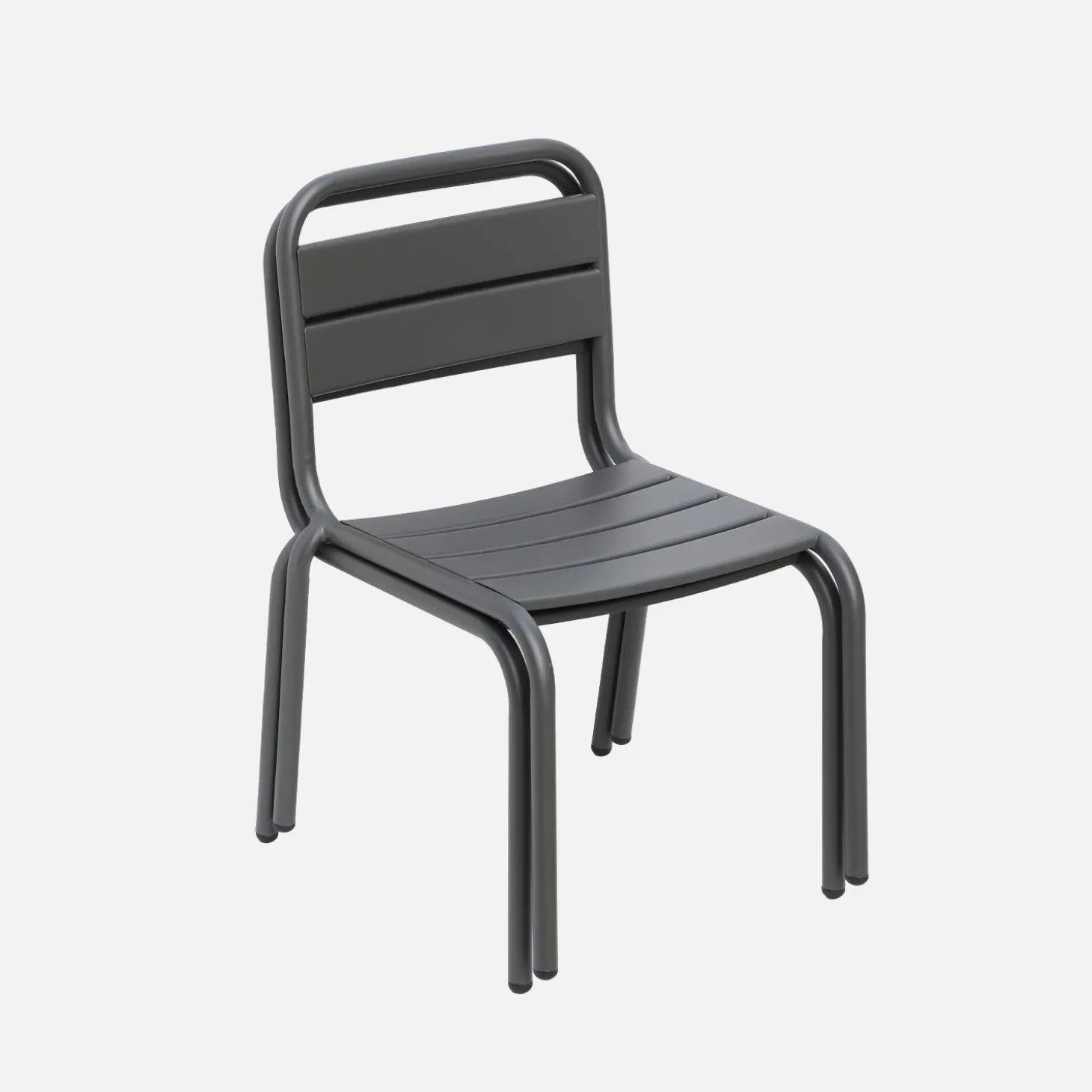 Set van 2 metalen kinderstoelen