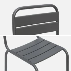 Set van 2 metalen kinderstoelen