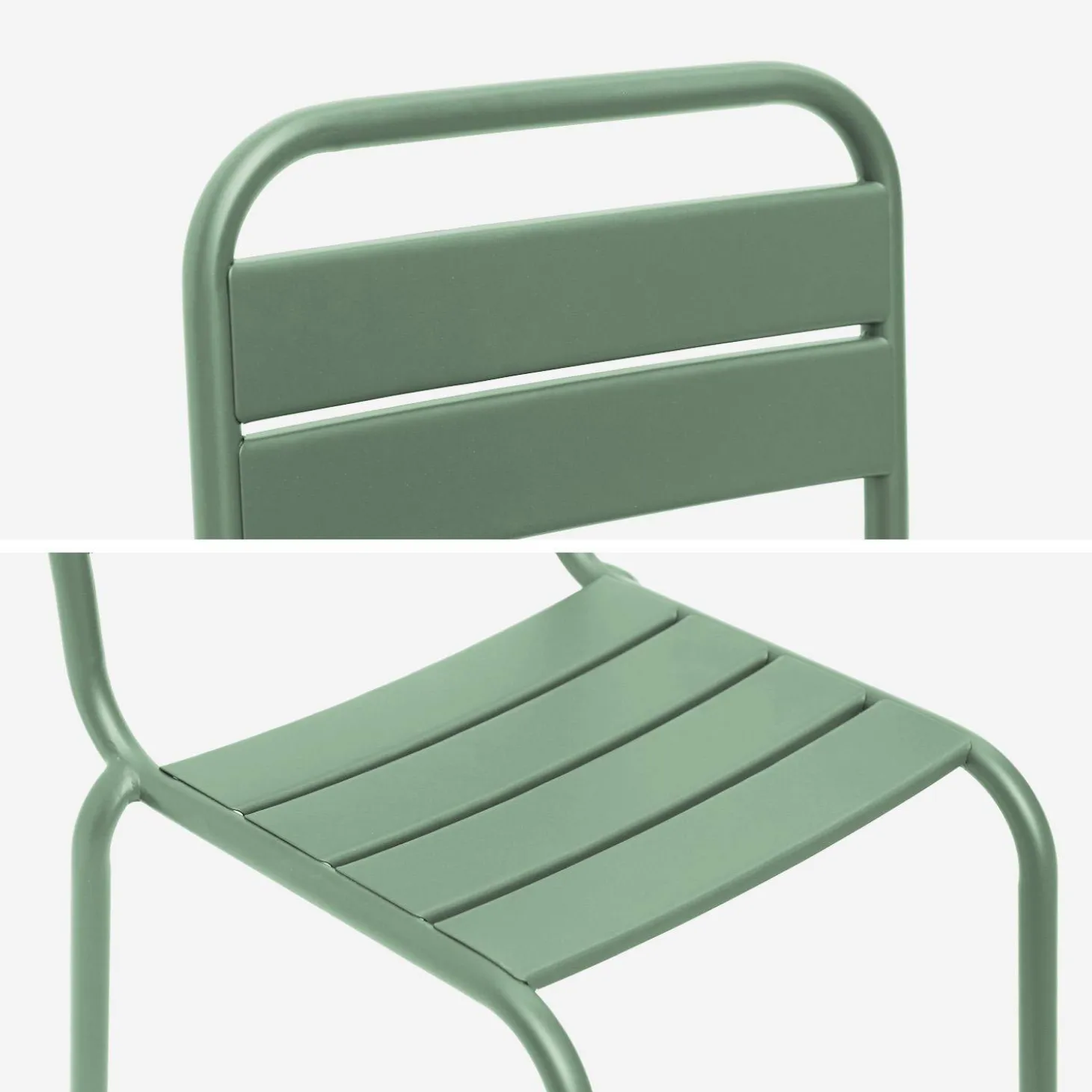 Set van 2 metalen kinderstoelen