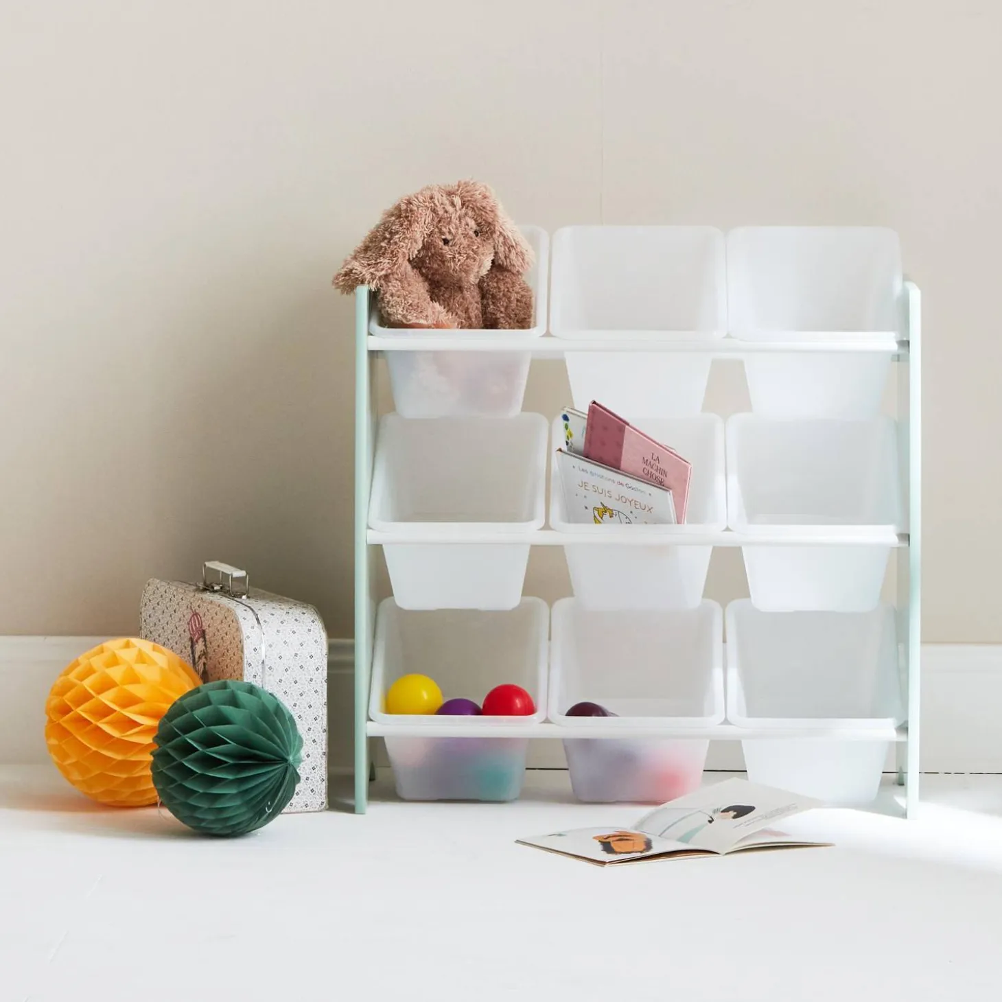 Set van 2 opbergkasten voor kinderen, 64x29,5x60cm