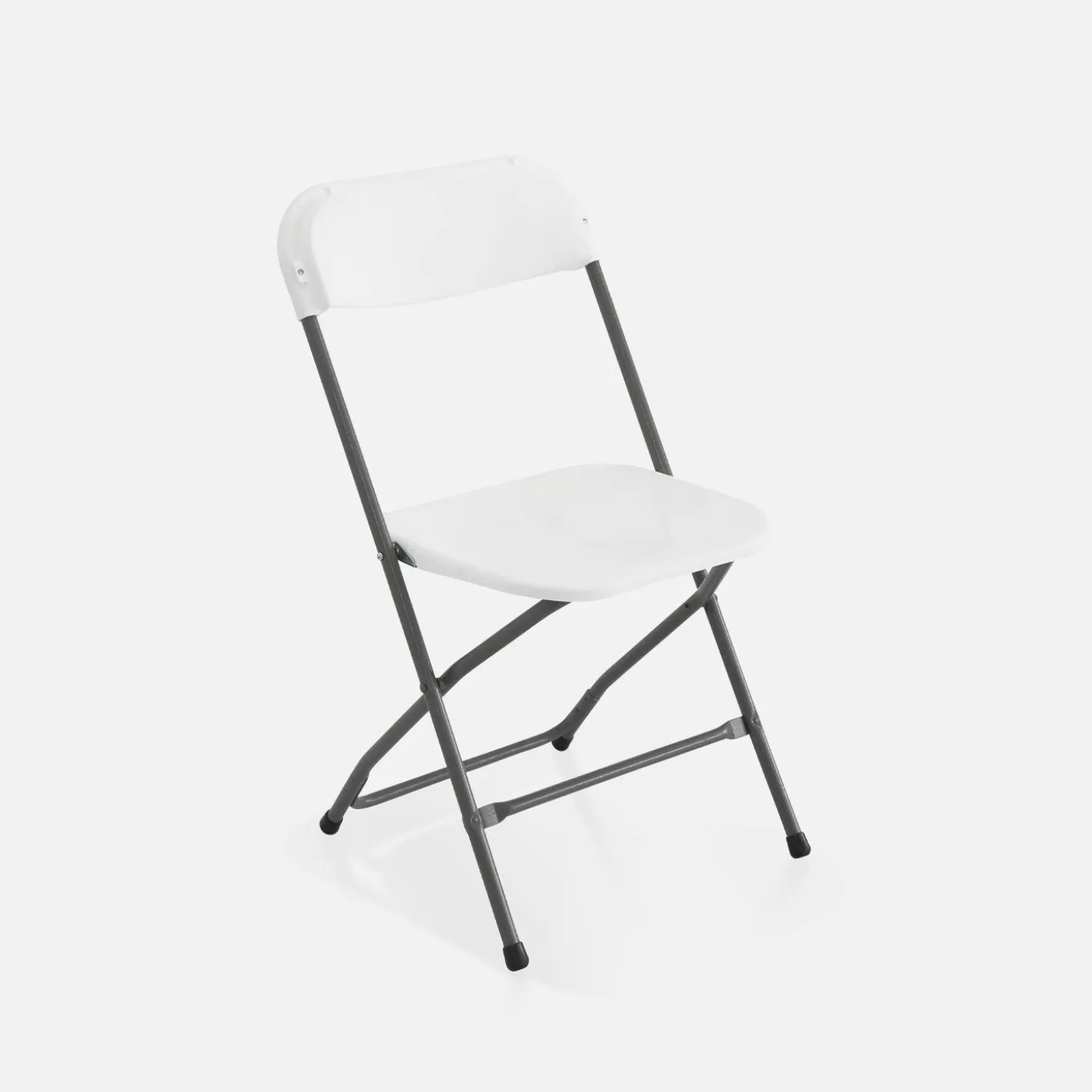 Set van 2 opvouwbare plastic receptietafels + 12 stoelen