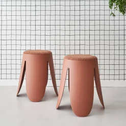 Set van 2 stapelkrukken, Ø30 / 44 x H46cm