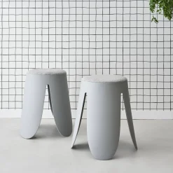 Set van 2 stapelkrukken, Ø30 / 44 x H46cm