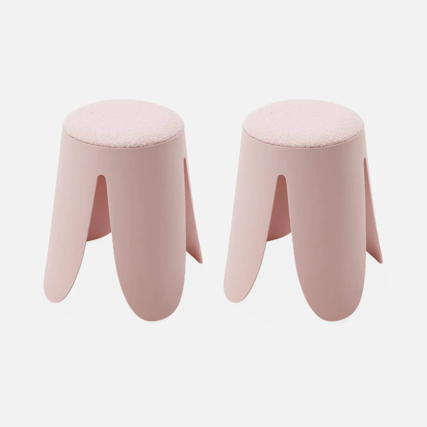 Set van 2 stapelkrukken, Ø30 / 44 x H46cm