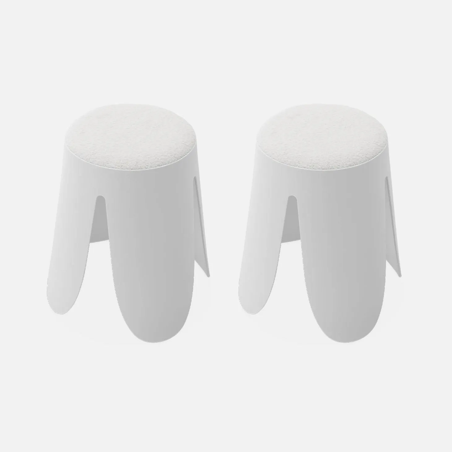 Set van 2 stapelkrukken, Ø30 / 44 x H46cm