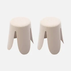 Set van 2 stapelkrukken, Ø30 / 44 x H46cm