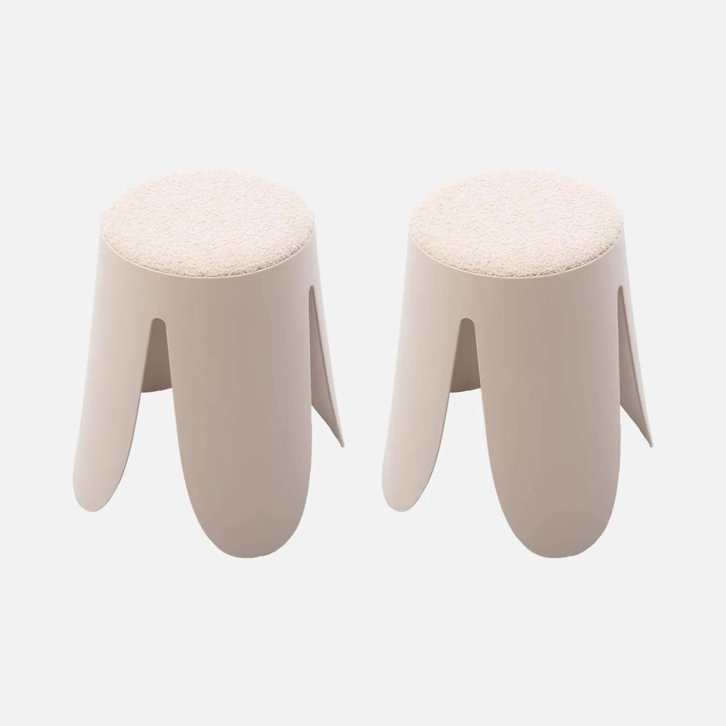 Set van 2 stapelkrukken, Ø30 / 44 x H46cm