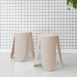 Set van 2 stapelkrukken, Ø30 / 44 x H46cm