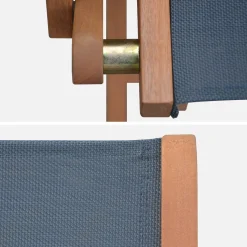 Set van twee houten armstoelen