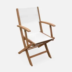 Set van twee houten armstoelen