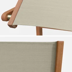 Set van twee houten klapstoelen