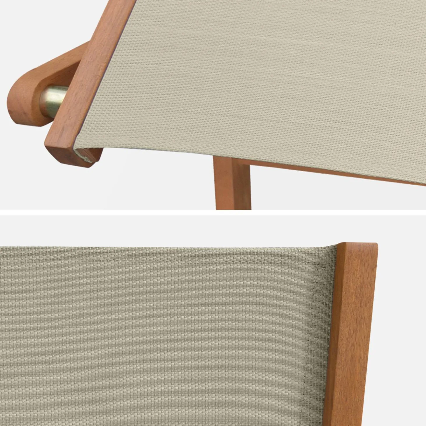 Set van twee houten klapstoelen
