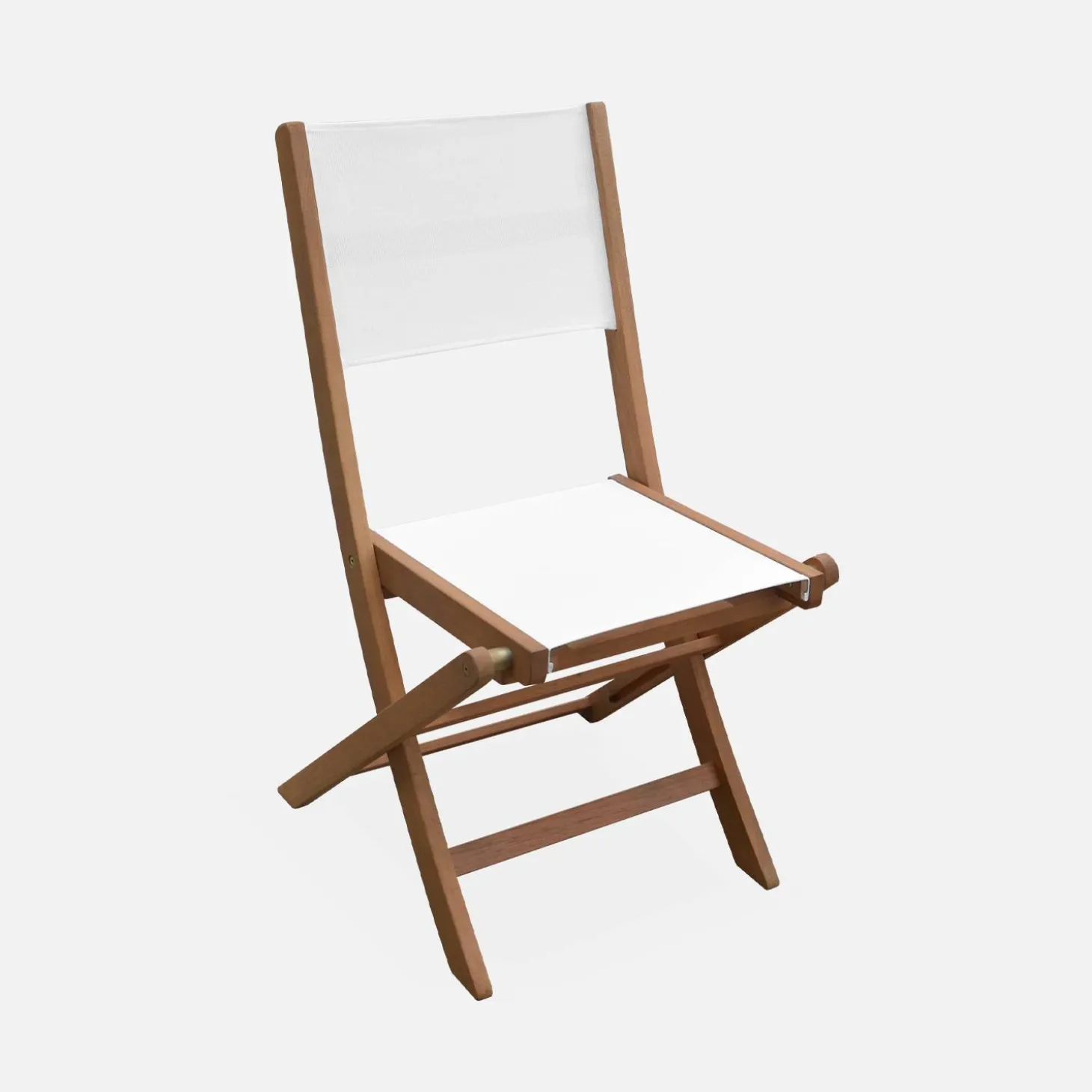 Set van twee houten klapstoelen