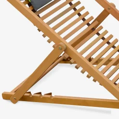 Set van twee houten strandstoelen