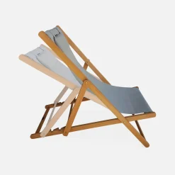 Set van twee textileen strandstoelen