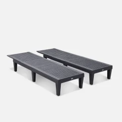 Set van 2 verstelbare ligstoelen - PIA
