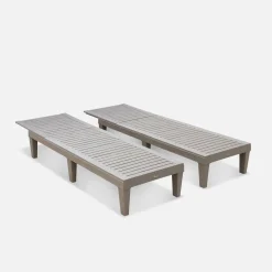 Set van 2 verstelbare ligstoelen - PIA