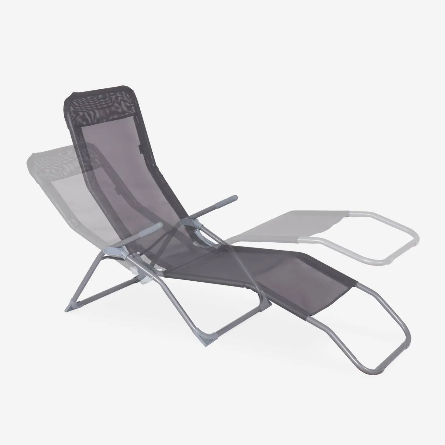 Set van 4 verstelbare tuinstoelen - Levito