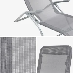 Set van 2 verstelbare tuinstoelen - Levito