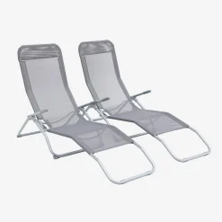 Set van 2 verstelbare tuinstoelen - Levito