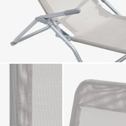 Set van 2 verstelbare tuinstoelen - Levito