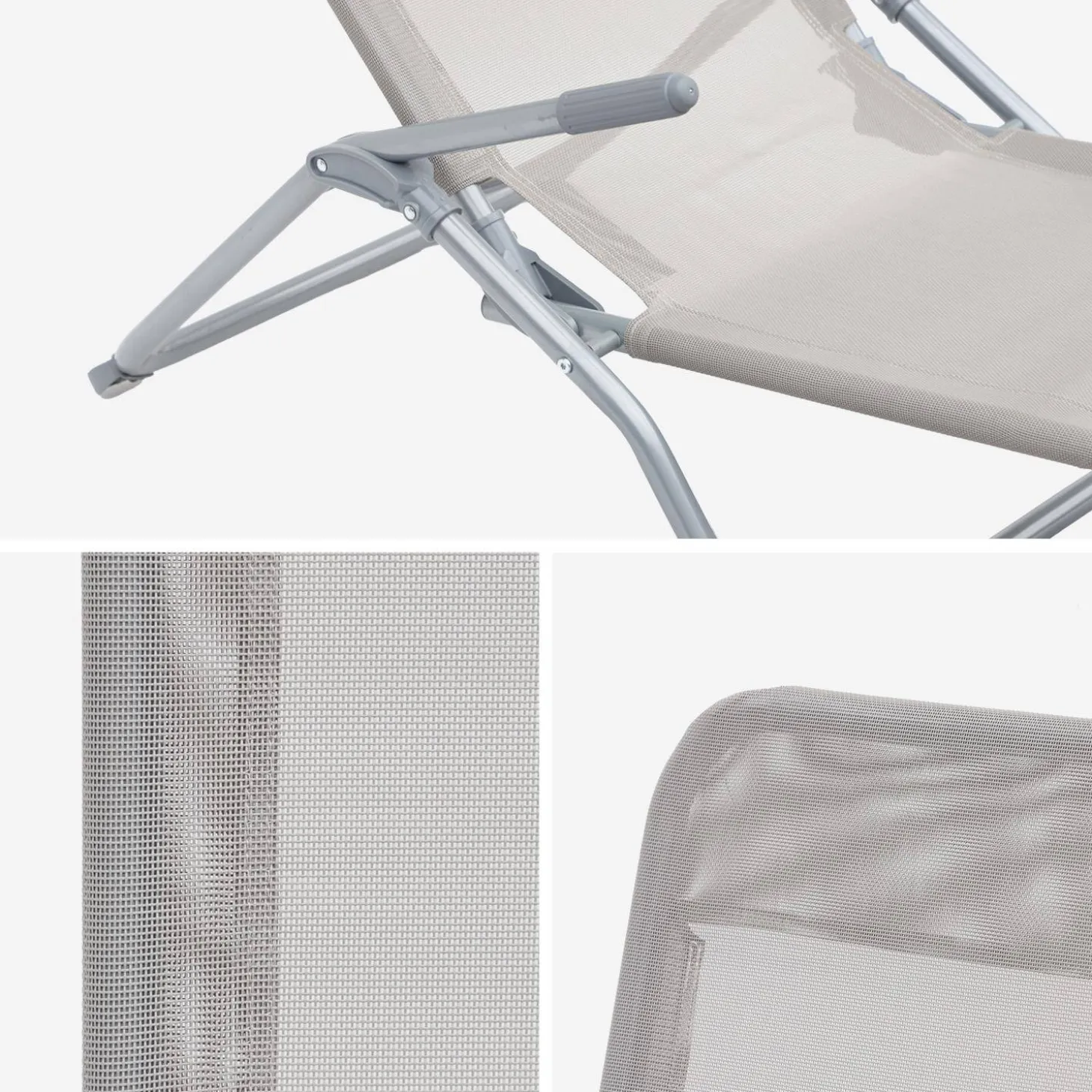Set van 2 verstelbare tuinstoelen - Levito