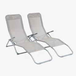 Set van 2 verstelbare tuinstoelen - Levito