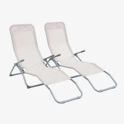 Set van 2 verstelbare tuinstoelen - Levito