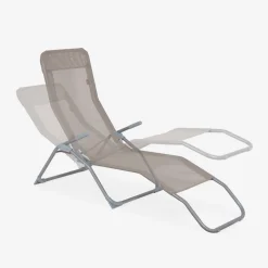 Set van 4 verstelbare tuinstoelen - Levito
