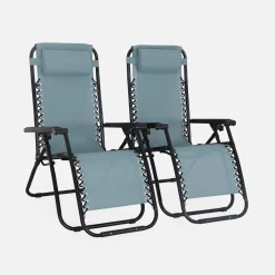 Set verstelbare campingstoelen